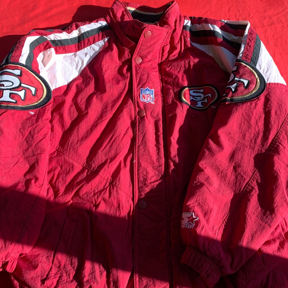 Vintage San Francisco 49ers proline starter coat L